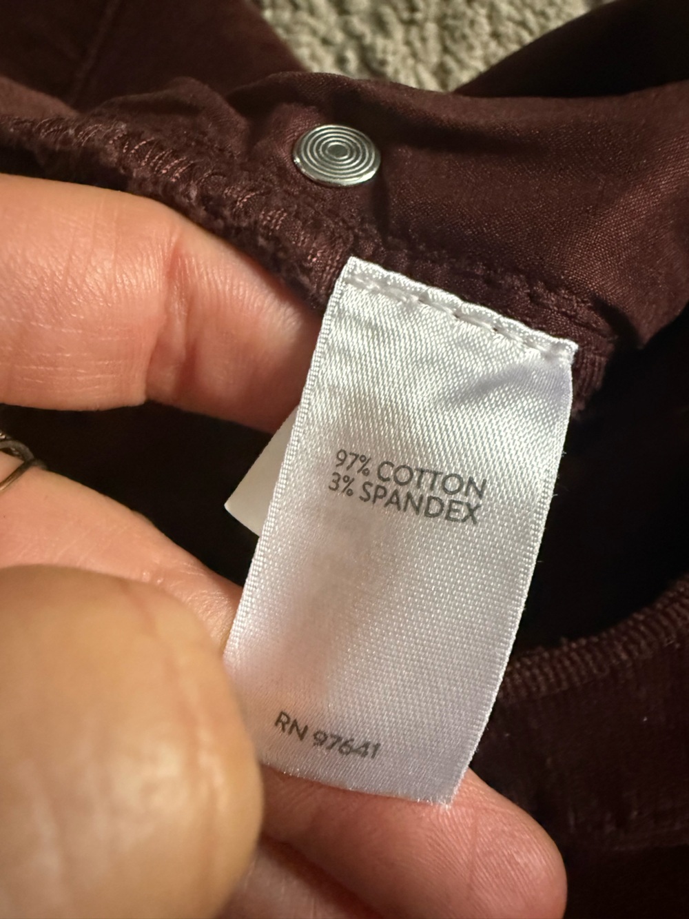 J. Jill corduroy pants burgundy straight leg XL - Picture 3 of 9